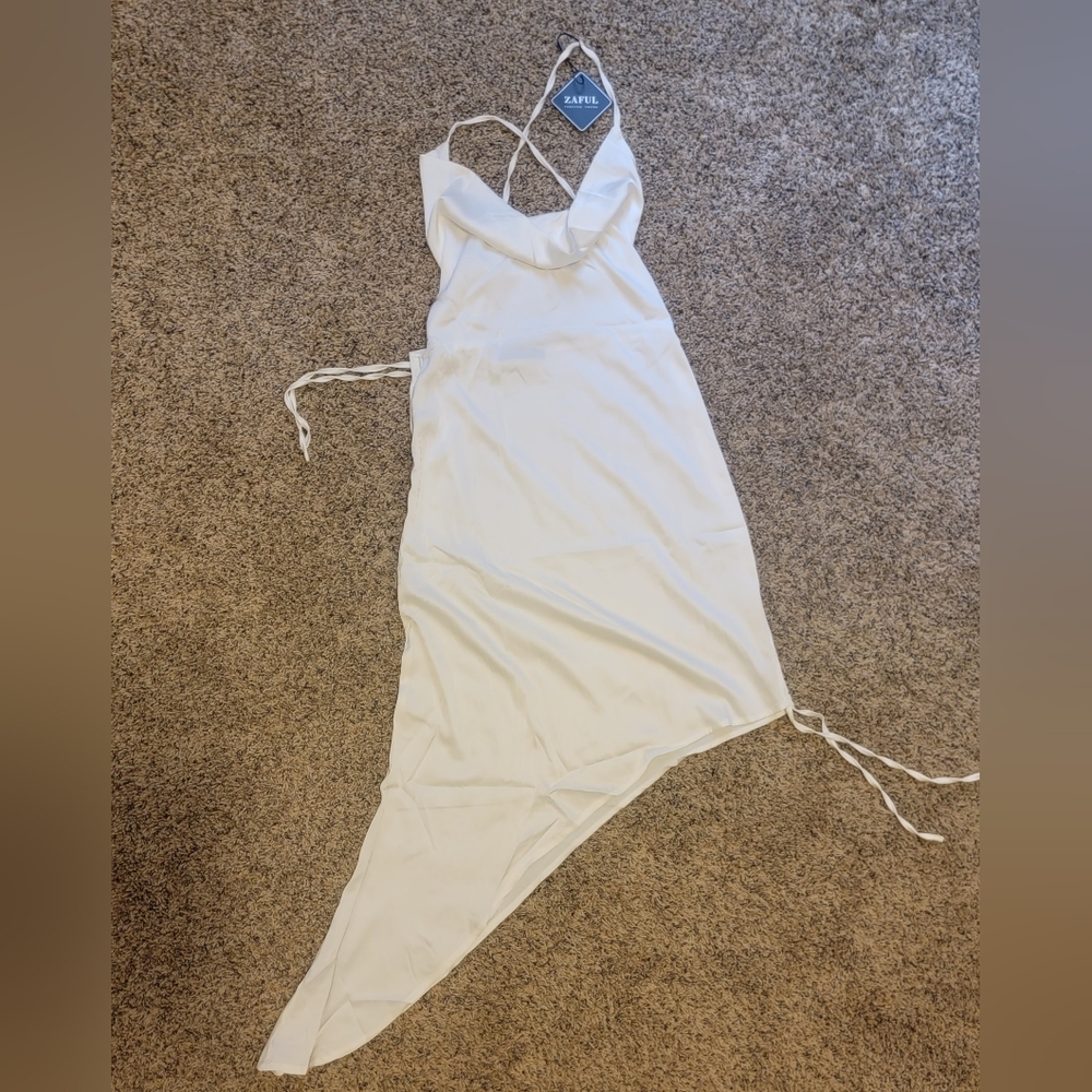 White Zaful Slip Dress